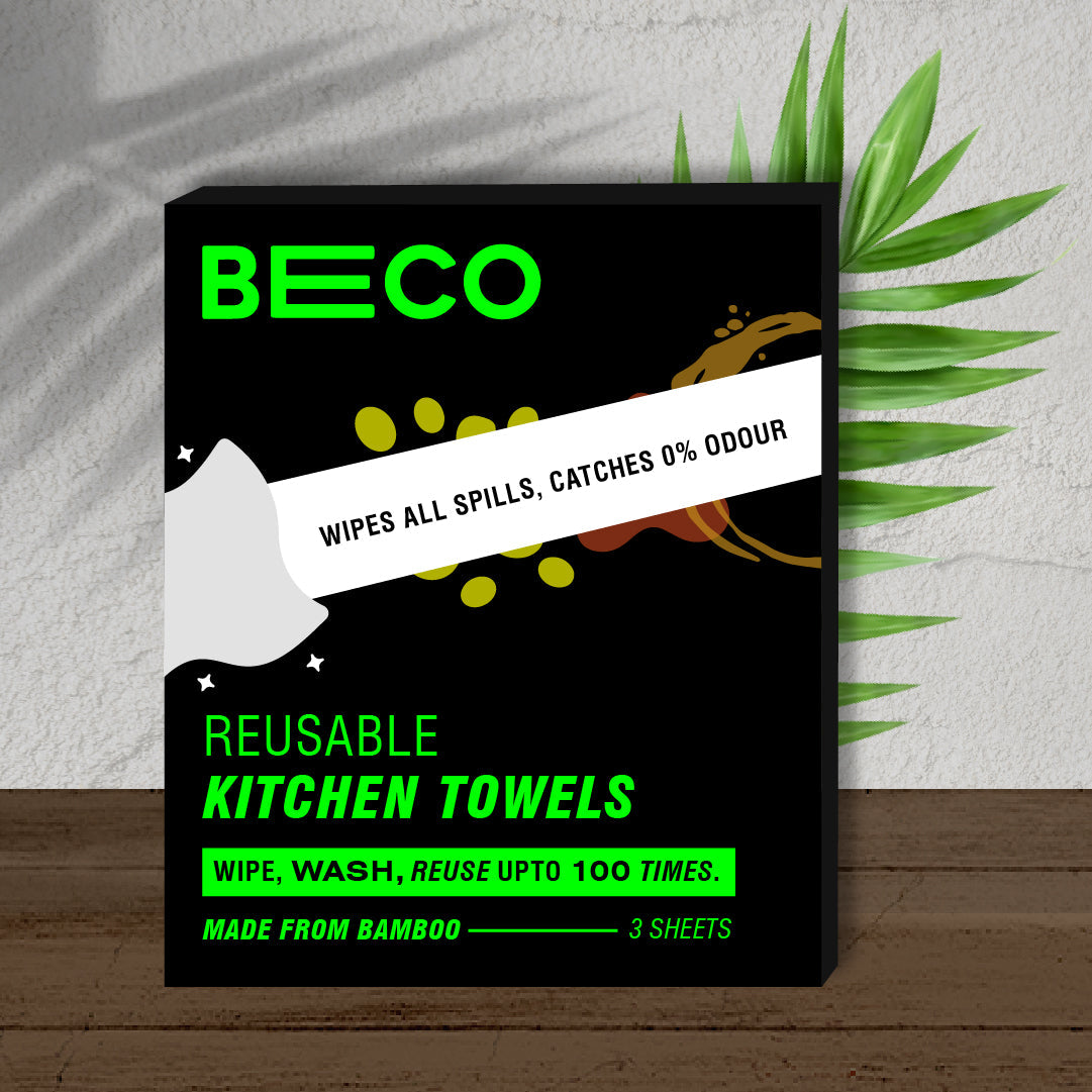 Reusable Bamboo Cleaning Towels - 20 sheets, BeEco