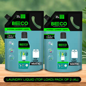 Natural Laundry Liquid Super Saver Combo | Top Load - 4L