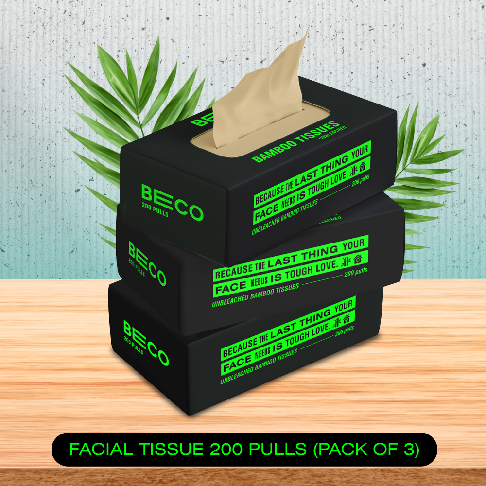 Bamboo Facial Tissues - 200 pulls | Pack of 3