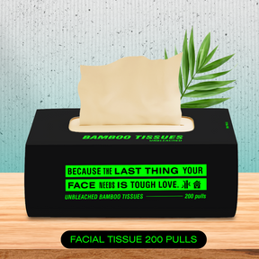 Bamboo Facial Tissues - 200 pulls**