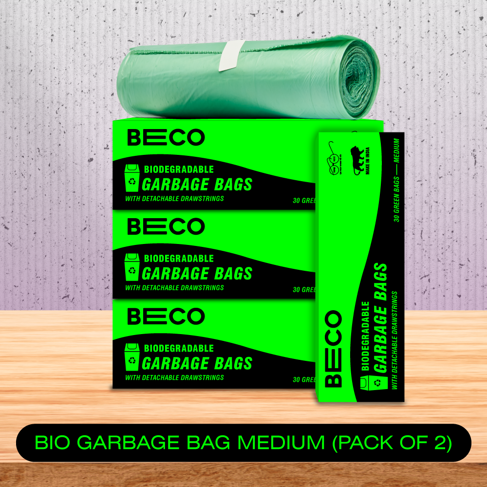 Biodegradable Garbage Bags - Medium - 30 bags/roll | Pack of 4#