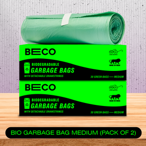 Biodegradable Garbage Bags - Medium - 30 bags/roll | Pack of 2