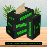 Bamboo Facial Tissues - 100 pulls | Pack of 4