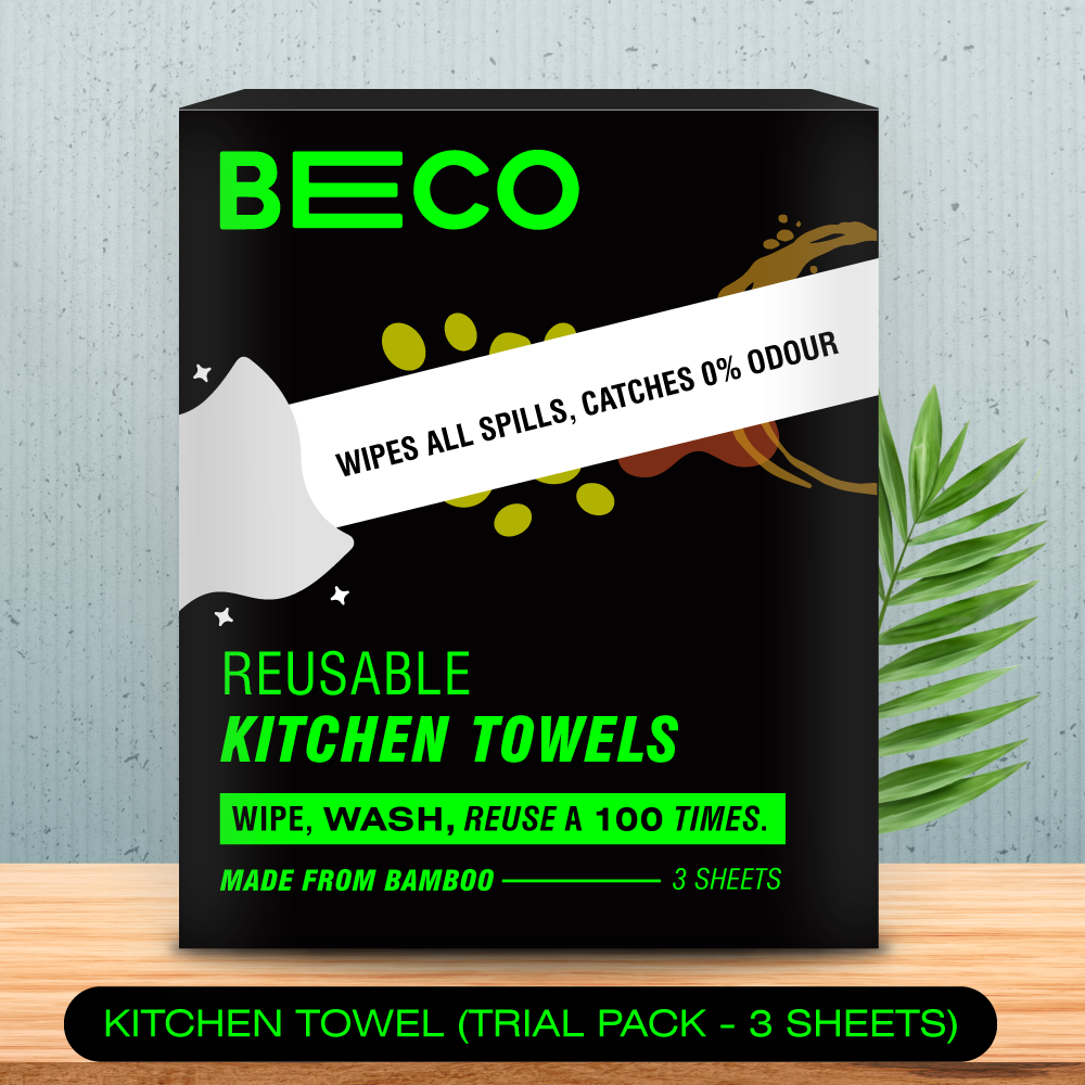 Reusable Bamboo Kitchen Towel - Trial Pack - 3 Sheets_