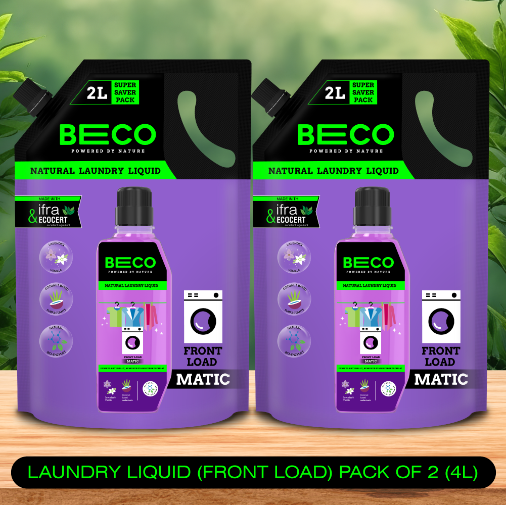 Natural Laundry Liquid Super Saver Combo | Front Load - 4L_