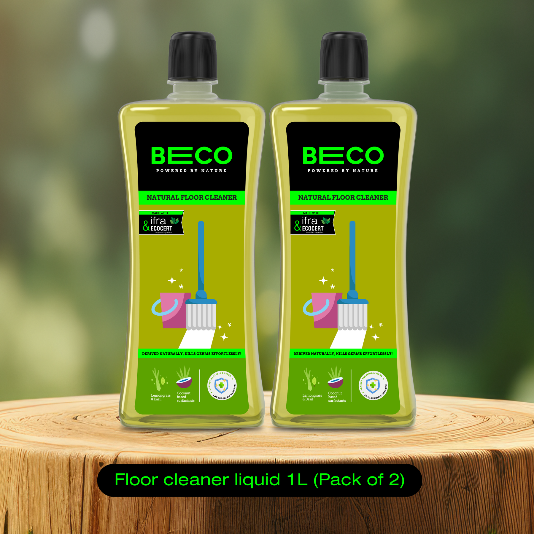 Natural Floor Cleaner Liquid - 1 litre | Pack of 2**