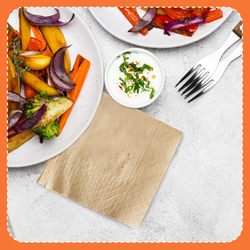 Bamboo Serving Napkins - 50 sheets